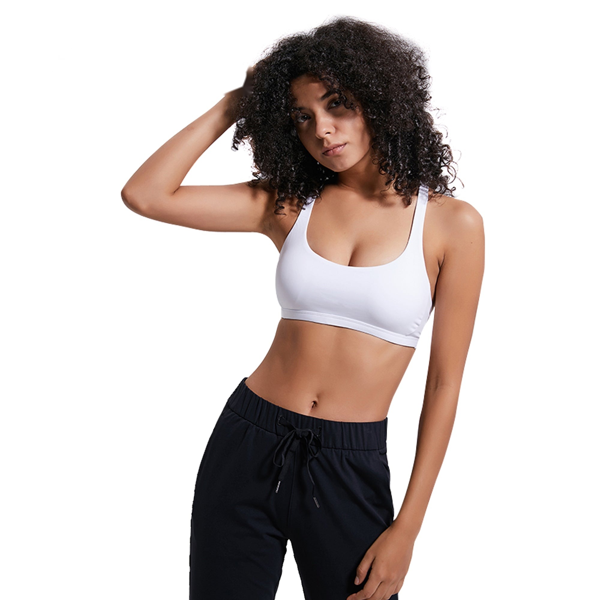 TOPKO Yoga Sports Bra Strappy Back Activewear for Women