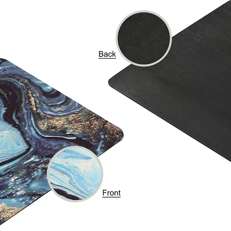 Suede Rubber Yoga Mat