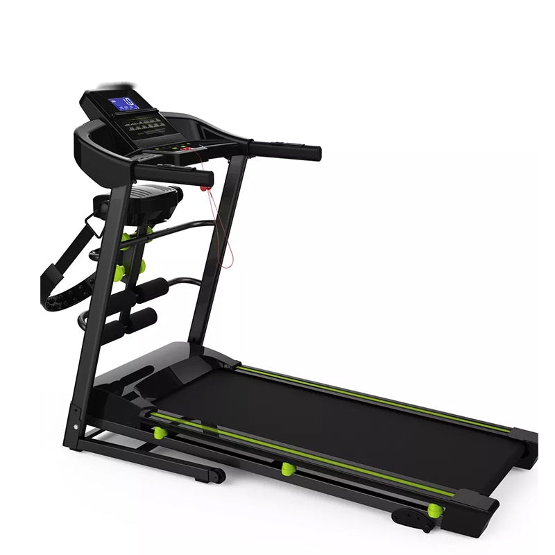 0.6HP Home Treadmill with LCD Blue Backlit Display and Manual Incline