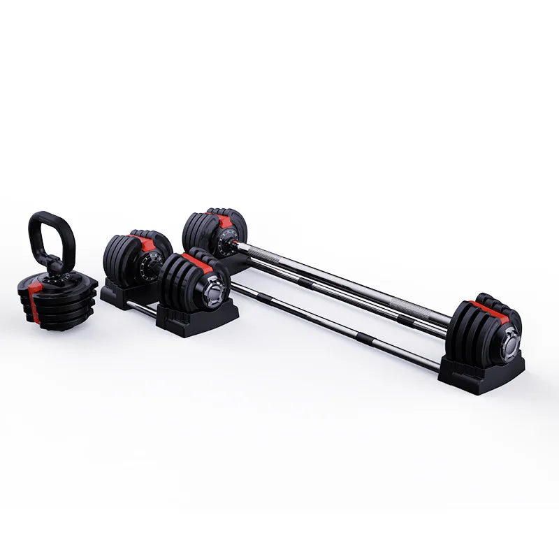 Three-In-One Adjustable Dumbbell