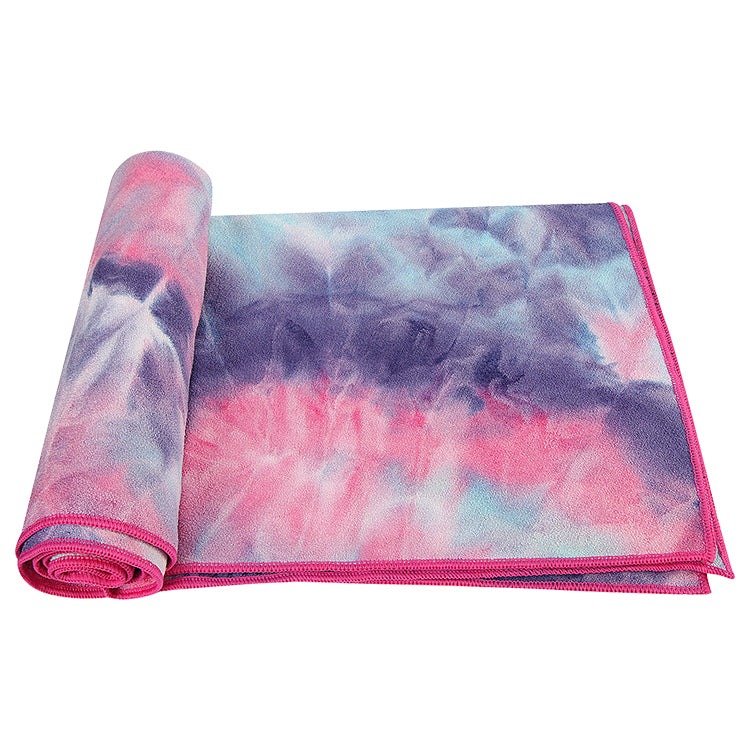 Tie dye Microfiber Yoga Towel（ no silicon dot )