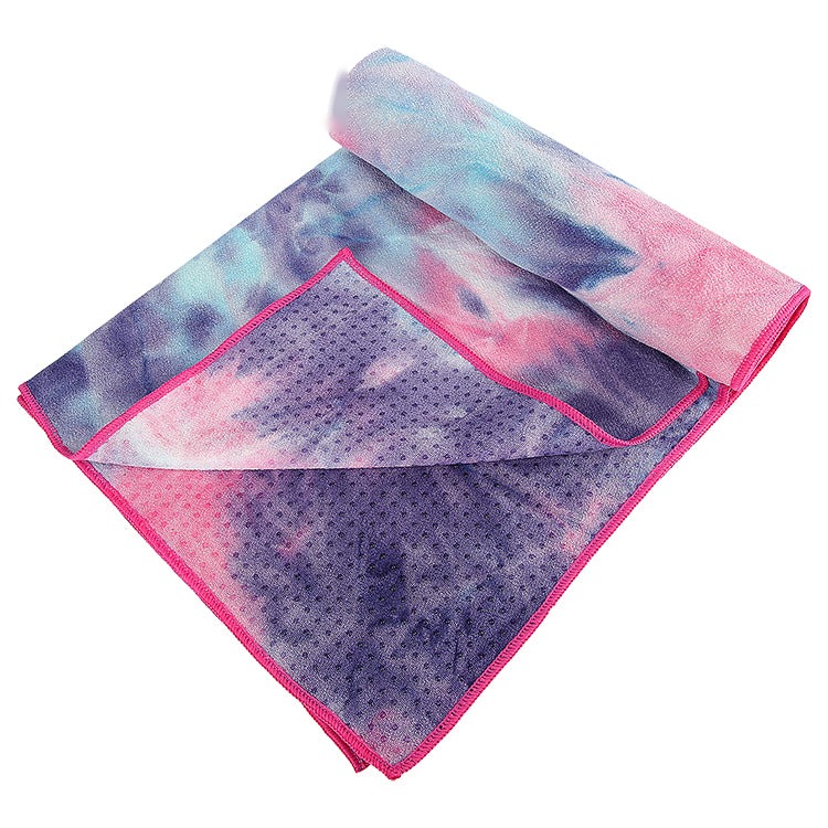 Tie Dye Microfiber Yoga Towel with Silicon Dot