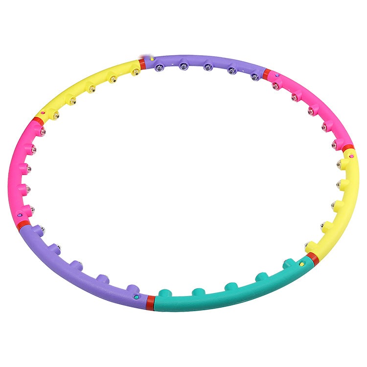 Seven-section color hula hoop exercise slimming set for yoga exercise
